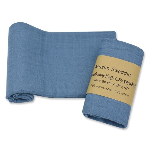 Babywindel 120 x 120 cm E457 blau