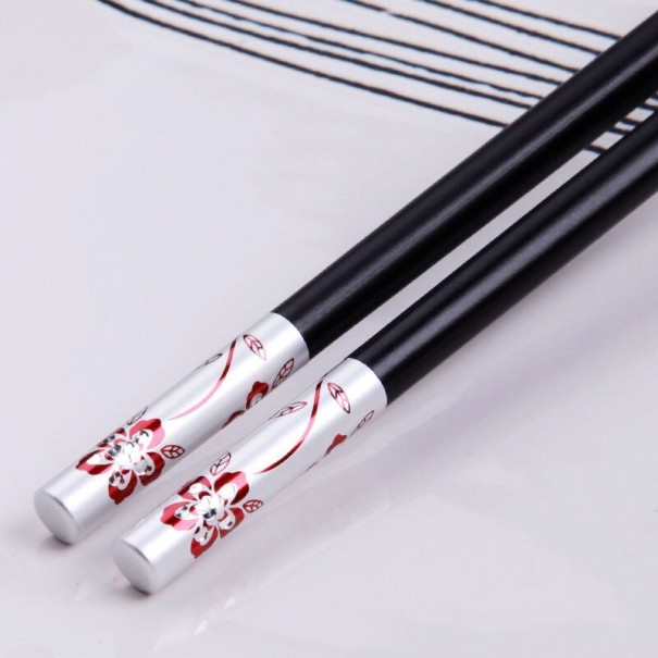 Bacchette da tavola con motivo di fiore di ciliegio argento
