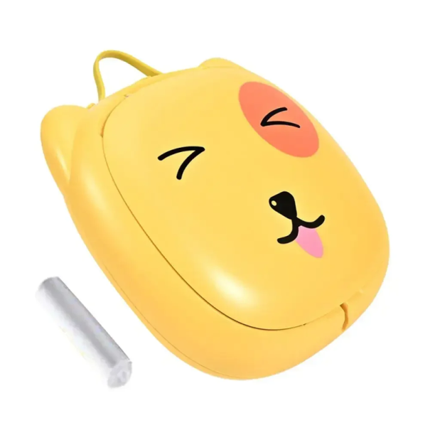 Bacio de viagem dobrável para crianças com sacos Treino de casa de banho portátil para bebés Casa de banho para viagens Bacio para passeios e férias amarelo