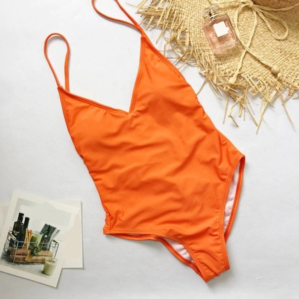 Baddräkt för kvinnor P914 orange M