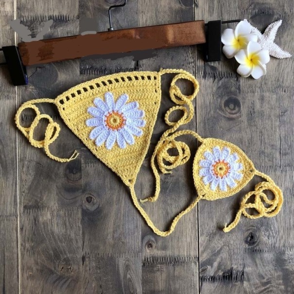 Badedragt til kvinder P643 gul