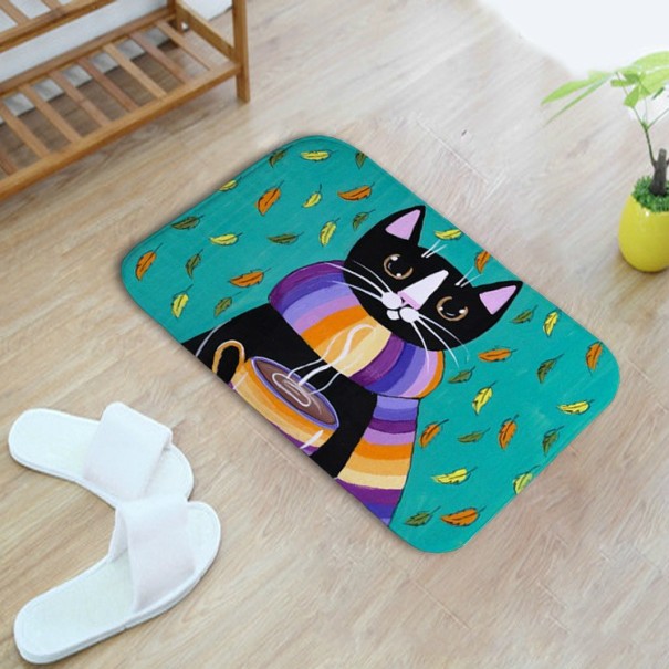 Bademåtte med kat 5