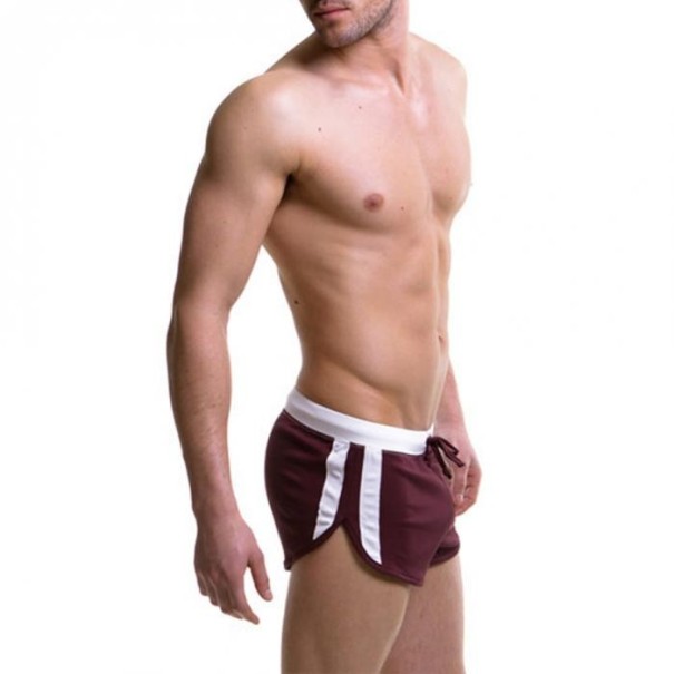 Badeshorts für Herren weinrot XS