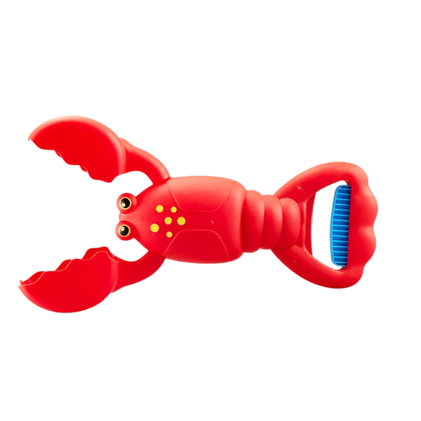 Badewannenspielzeug in Form eines roten Krabben 34 × 18 × 6 cm mit beweglichen Scheren für Kinder in der Badewanne und im Wasser