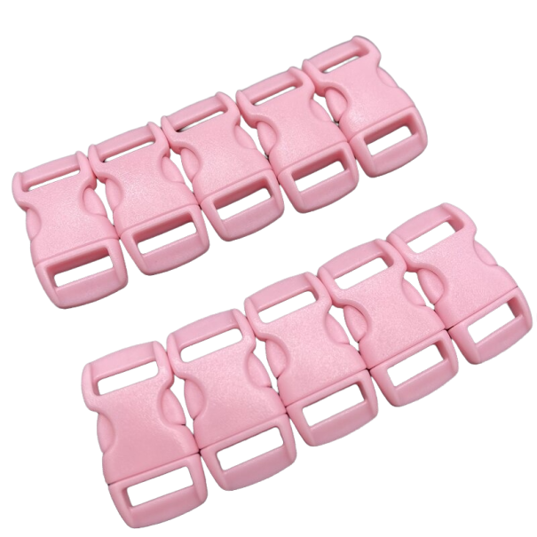 Bæltespænde 10 stk. rosa