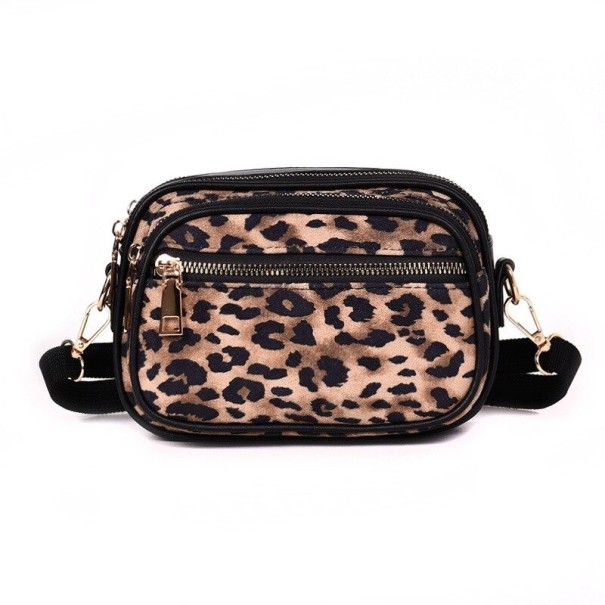 Bæltetaske med leopardprint til kvinder T815 khaki