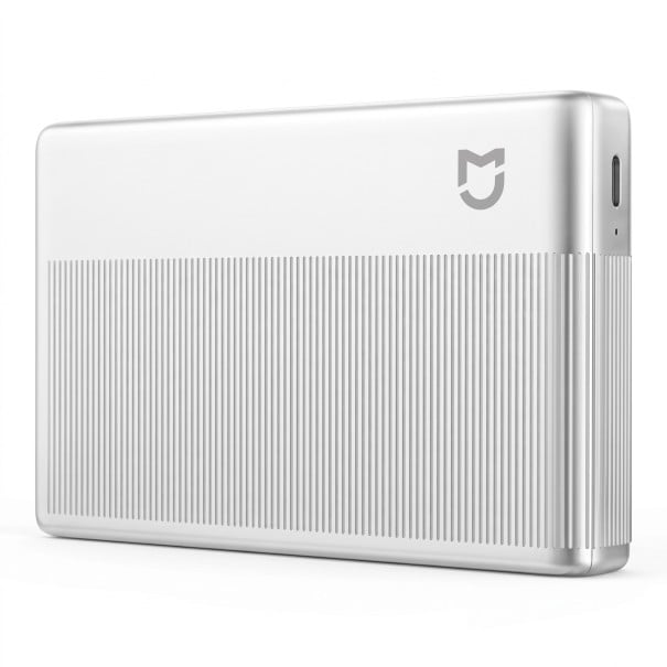 Bærbar fotoprinter uden blæk med Bluetooth, udskrift af billeder 50 x 76 mm (2x3"), ZINK-teknologi, sølv, til mobil og tablet 1