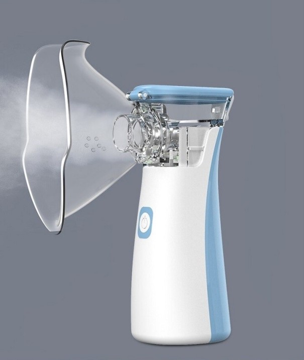 Bærbar inhalator blå