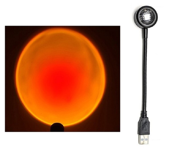 Bærbar solprojektor rød