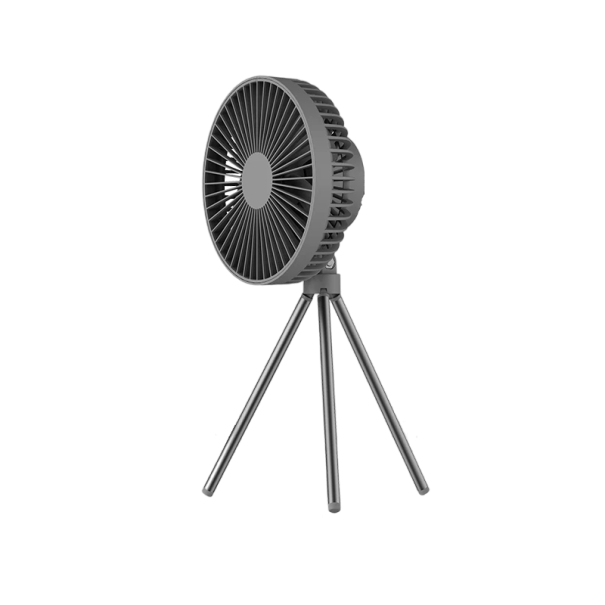 Bærbar ventilator Bærbar ventilator med lys 30 x 16,5 cm 4000 mAh grå