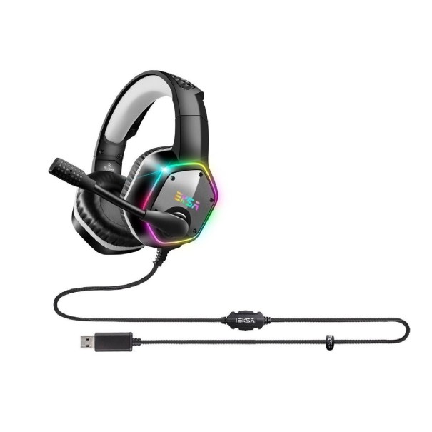Bagbelyst 7.1 Gaming Headset grå