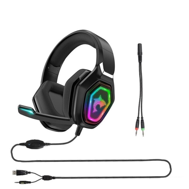Bagbelyst gamingheadset med mikrofon K2046 1