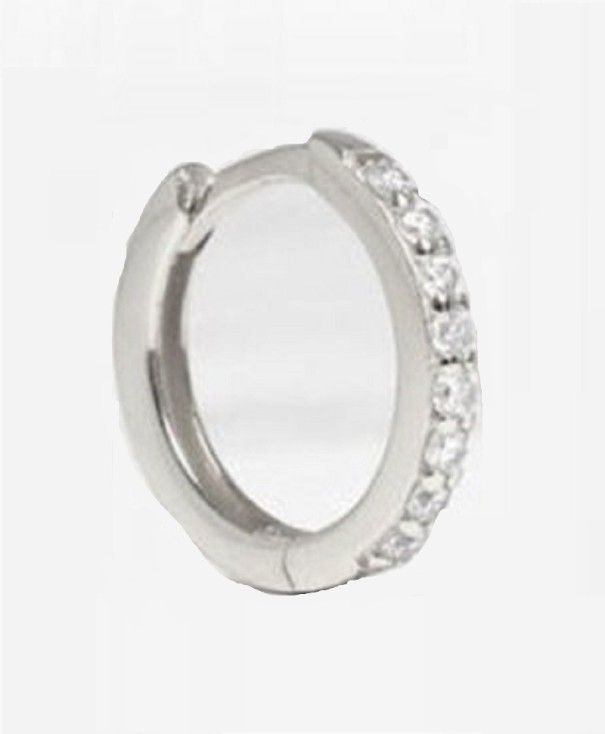 Bågeörhängen för kvinnor G316 silver 6 mm