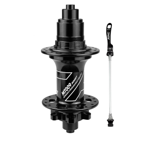 Bageste nav for hjul 32 huller 141x10 mm XD 12 gear aluminiumlegering sort MTB nav med quick-release til mountainbikes 1