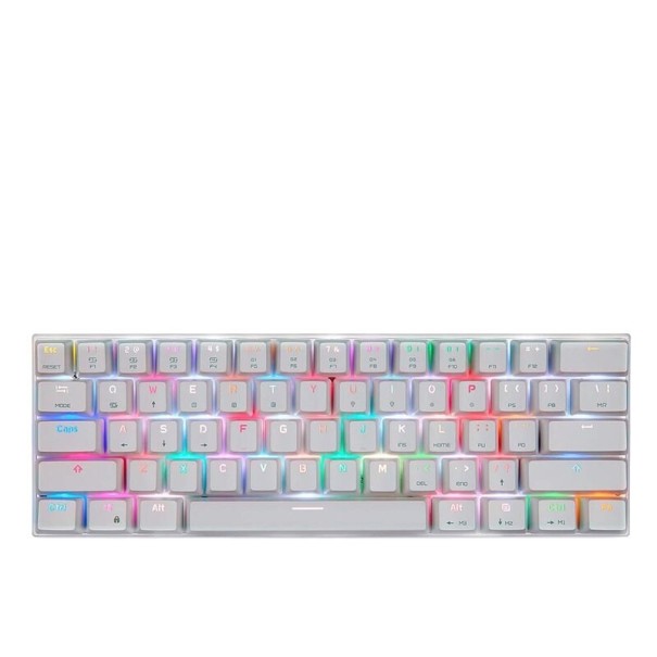 Baggrundsbelyst tastatur med dobbelt tilstand hvid 2