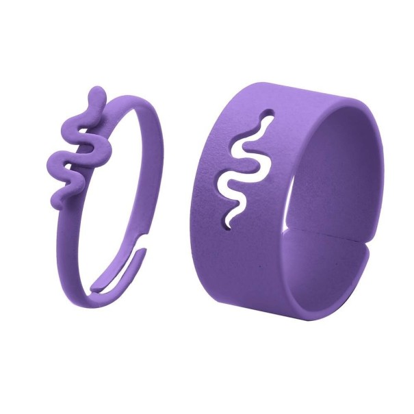 Bague 2 pcs violet 2