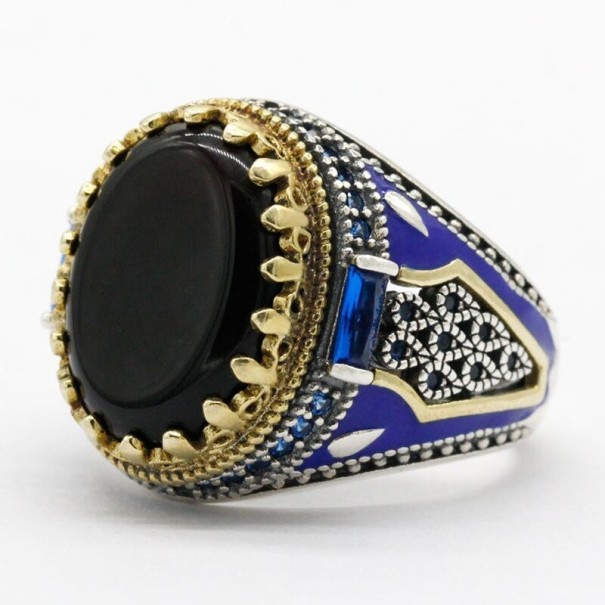 Bague D1677 bleu 7