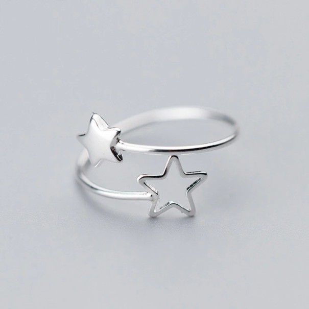 Bague femme avec étoile 1