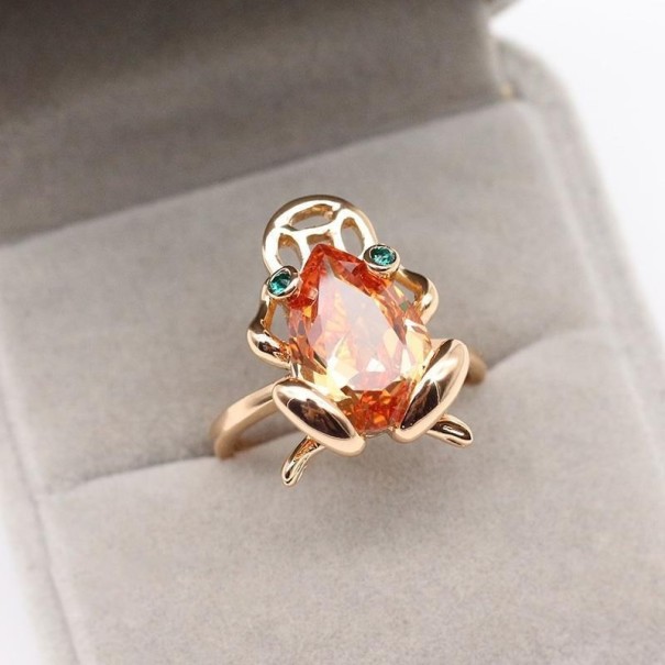 Bague femme avec grenouille 1
