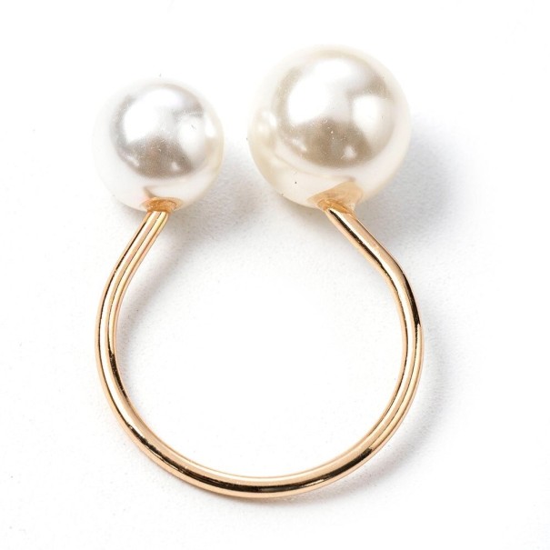 Bague femme avec perle D2905 doré