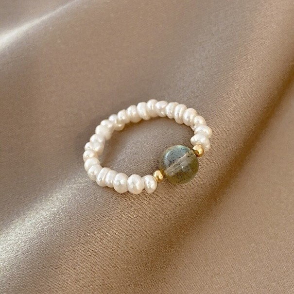 Bague femme avec perles D2434 10