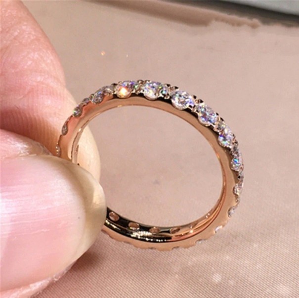 Bague femme D2126 vieux rose 7