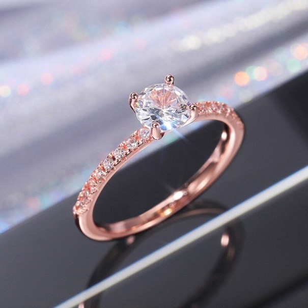 Bague femme D2513 vieux rose 7