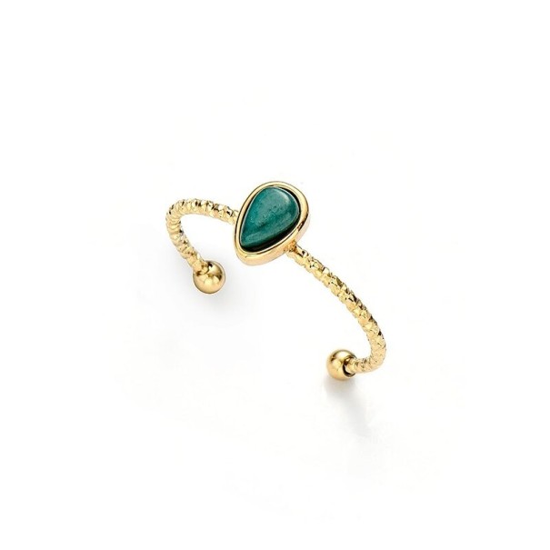 Bague femme D2767 vert foncé