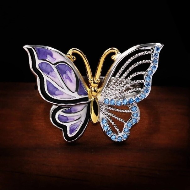 Bague femme papillon D1969 8