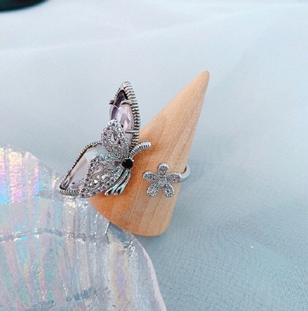 Bague femme papillon D2786 1
