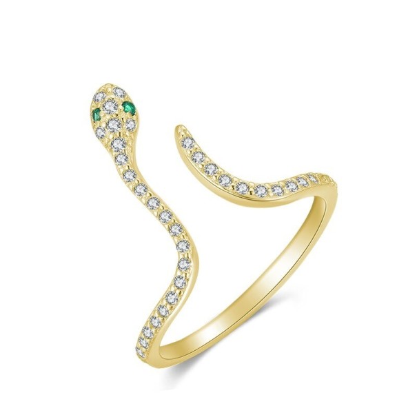 Bague femme serpent D1562 doré