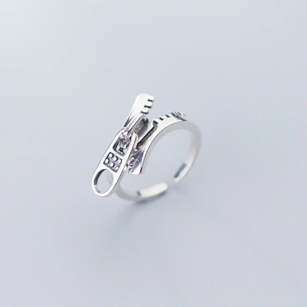 Bague femme zip 1