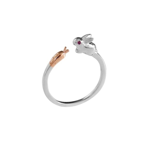 Bague pour femme avec un lapin 1