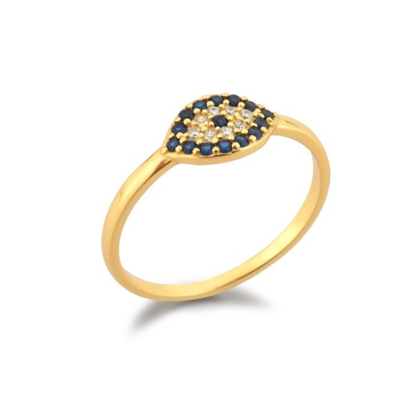 Bague pour femme D1748 doré 8