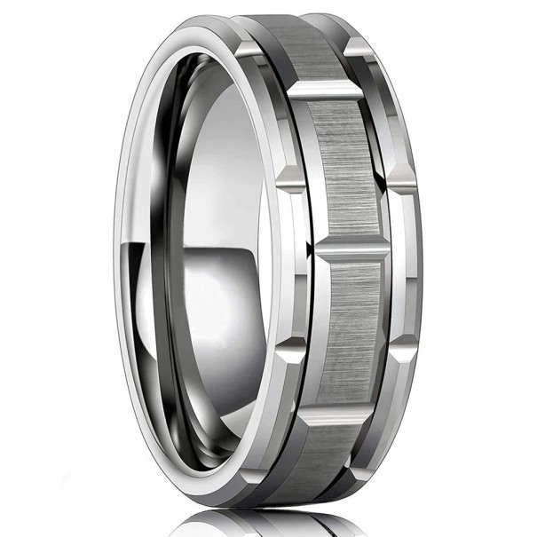 Bague pour homme D2792 argenté 8