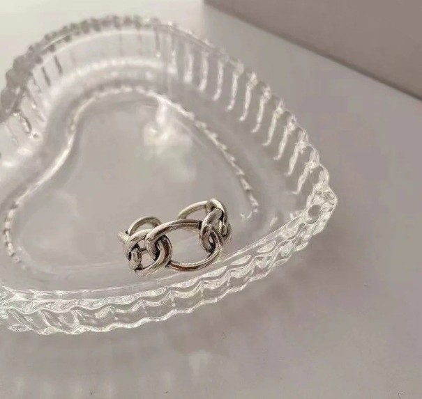 Bague unisexe en argent réglable taille design délicat universel pour hommes et femmes argent de qualité bijou moderne 1