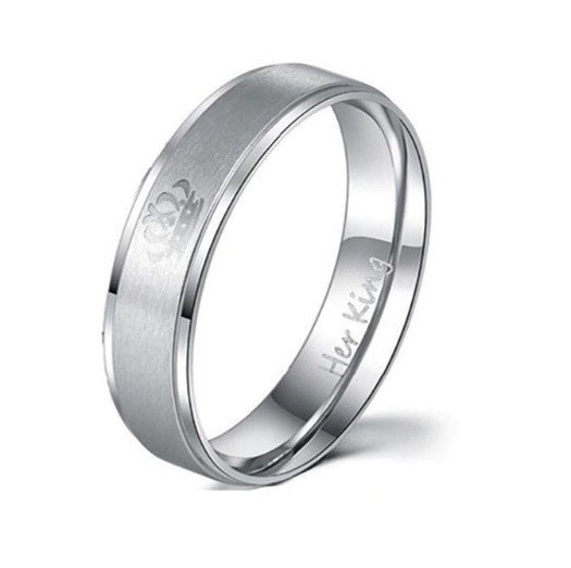 Bagues pour couples Roi et Reine J1580 argenté 6 hommes