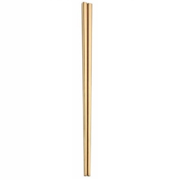 Baguettes de table en acier inoxydable doré