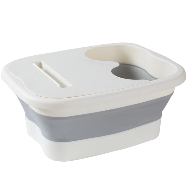 Baignoire de massage pour les pieds pliable avec couvercle 1