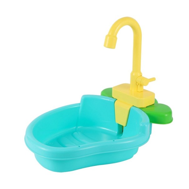 Baignoire pour perroquets Douche d'oiseau à piles 34 x 23 x 27 cm bleu