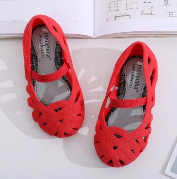 Bailarinas de goma para niñas rojo 24