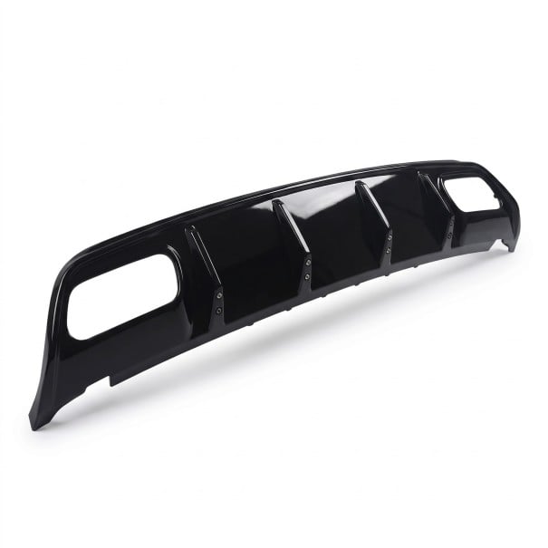 Bakre stötfångardiffusor med avgasrör 158 cm av ABS-plast, blank svart, för Mercedes-Benz A-klass W176 AMG Line och A45 2012–2018 1