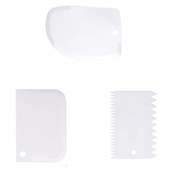 Bakset - 3 stuks wit