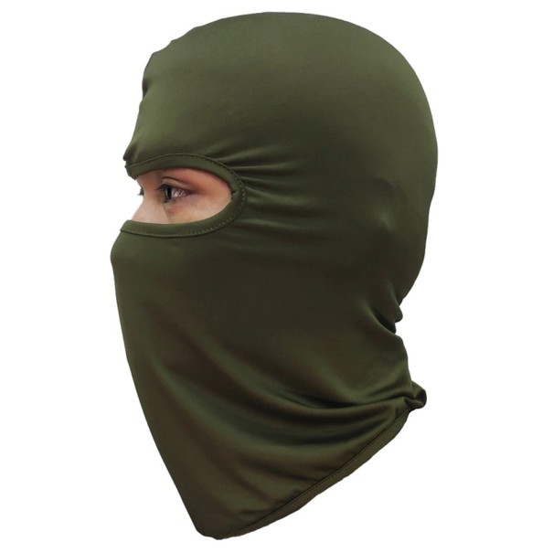 Balaclava com um orifício verde