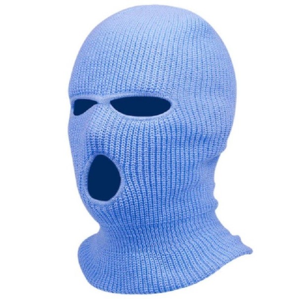 Balaclava de esqui unissexo de inverno azul claro
