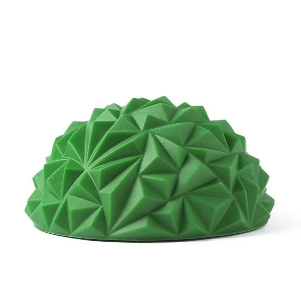 Balanční podložka na jogu půlkruh 16 × 8 cm PVC stabilizační pomůcka pro cvičení rovnováhy a rehabilitaci zelená