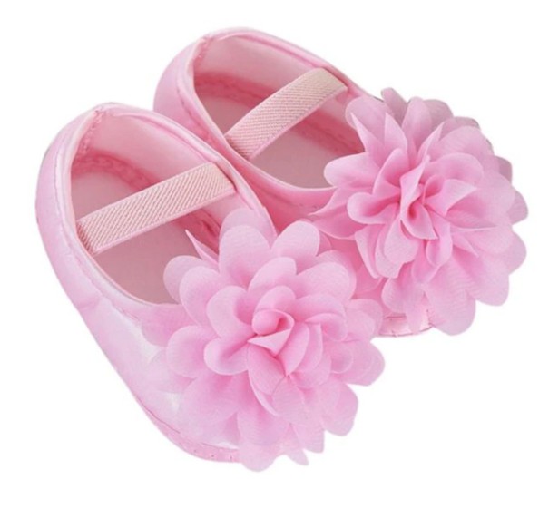Balerina de fată cu o floare roz 6-12 luni