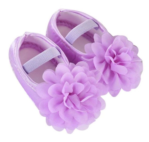 Balerina de fată cu o floare violet 12-18 luni