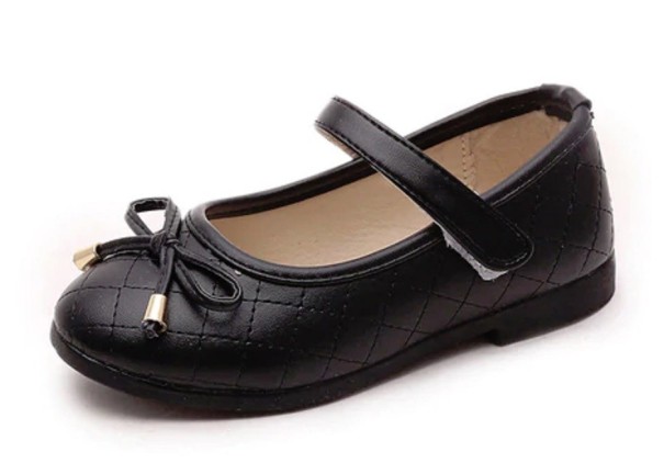 Balerinas acolchoadas para meninas preto 25