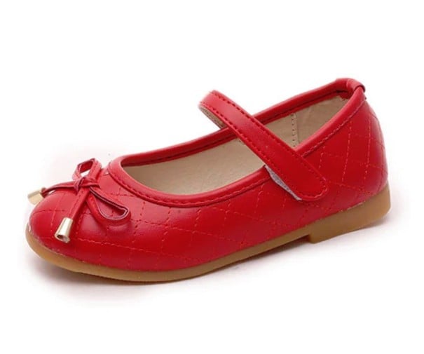 Balerinas acolchoadas para meninas vermelho 24,5
